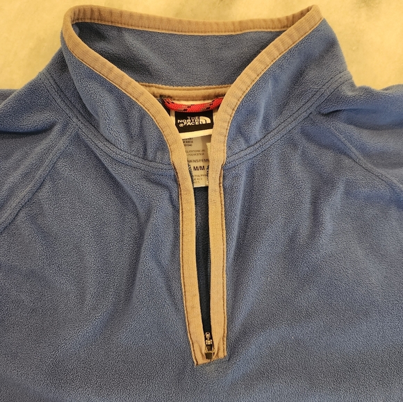 The North Face Blue Pullover Fleece 1/4 Zip Women's Size Medium - Picture 5 of 5